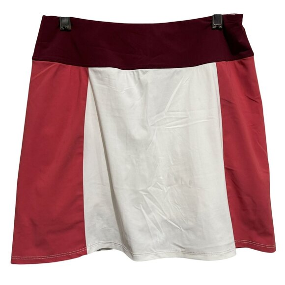 Foray Golf Womens Skort Sz Small ColorBlock Welt Back Pocket Mid-Rise Stretch - Picture 1 of 5
